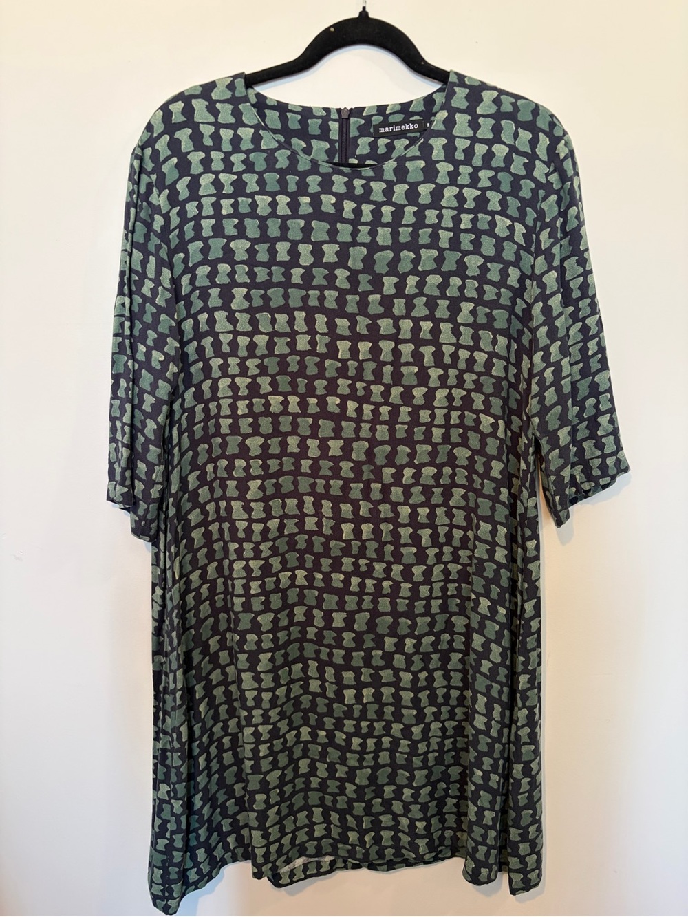Marimekko Palmina Geometric Pattern Dress Viscose - 38